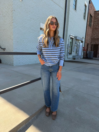 ENTRO Erin Sweater Blue