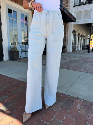 Daze Denim | Far Out Stripe Blue Bell