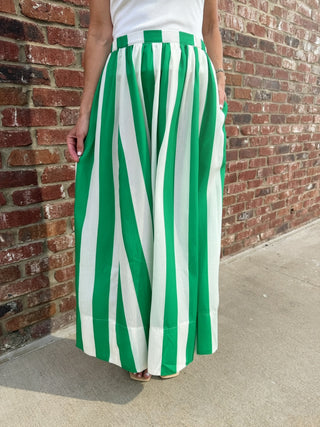GLAM | Honeysuckle Maxi Skirt Green