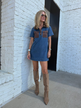 NEEDII | Billboard Denim Dress