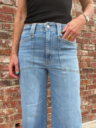 Daze | Valley Girl Wide Leg Ankle Jeans Fave