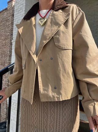 Steve Madden | Luisa Corduroy Jacket Tan