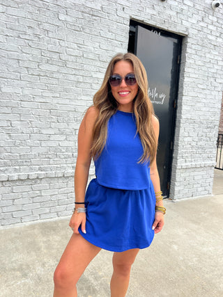 Kailee Skort Set Cobalt blue