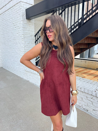 NEEDI | Junction Time Suede Dress