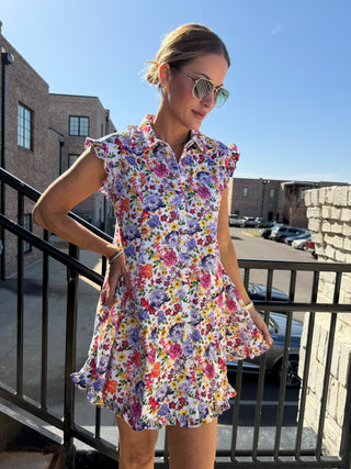 OLIVACEOUS | Larson Floral Dress