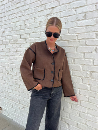 Rich Tones Button Cardi - Sweater