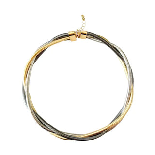 Gemelli | Bettina Two-Tone Choker Necklace