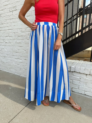 GLAM | Honeysuckle Maxi Skirt Blue