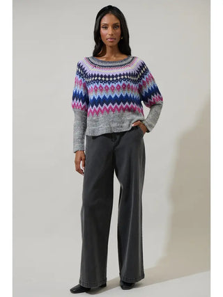 Sugarlips | Daria Fair Isle Sweater Multi
