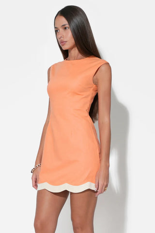 ADELYN RAE | Melody Scalloped Sheath Dress
