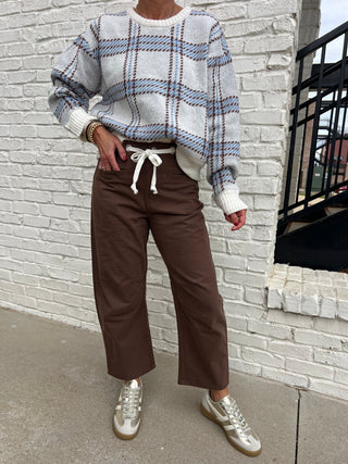 The Morris Barrel Jeans Chocolate