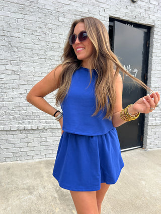 Kailee Skort Set Cobalt blue