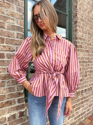Sammie Jo Tie Blouse