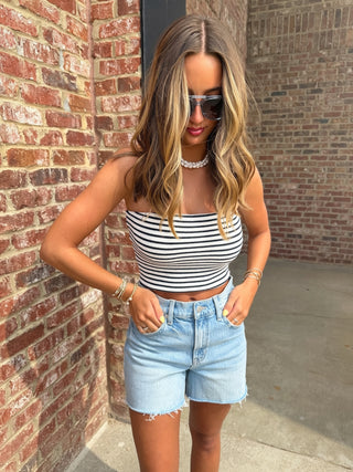 Z Supply | Caffari Stripe Tube Top Eclipse