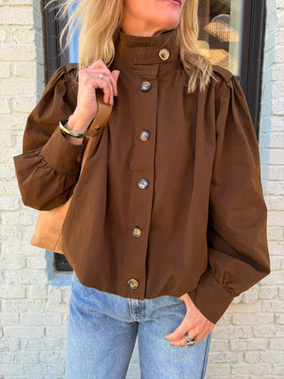 Hailey Bomber Jacket Brown