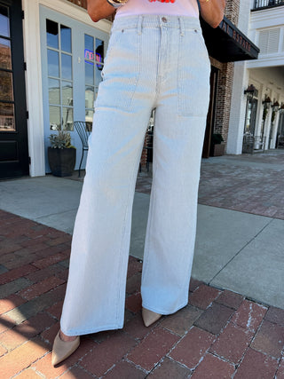 Daze Denim | Far Out Stripe Blue Bell
