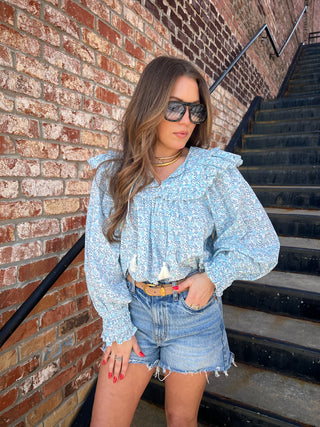 OLIVACEOUS | Logan Floral Blouse