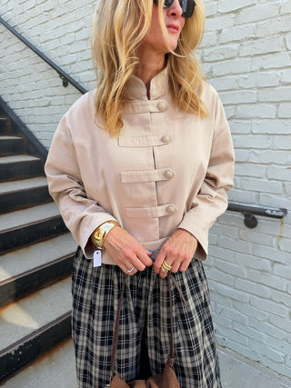 Mabel Toggle Jacket Taupe