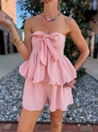 SADIE AND SAGE| Create Memories Strapless Top