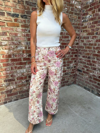 ENTRO | Wildflower Meadow Pants - Ecru