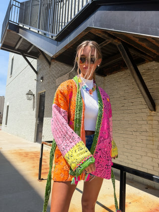 POL | Palm & Paisley Quilted Jacket [PREORDER]