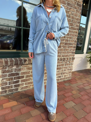 Z Supply | Hunter Knit Denim Pant Ocean Air Indigo