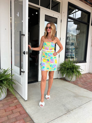 SADIE AND SAGE| MIMOSA TUBE MINI DRESS