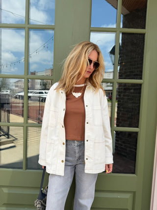 Corduroy Collar Barn Jacket