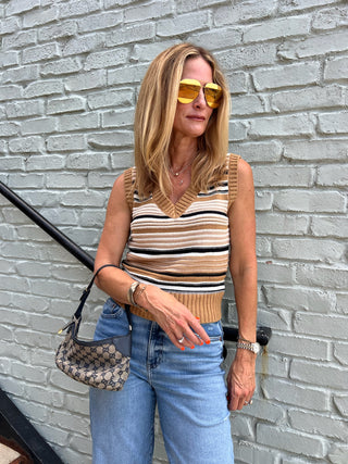 NEEDii | Desert Stripe Sweater Vest