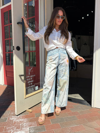 Patsy Patchwork Denim Pants