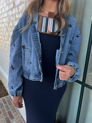 Habitual | Giving Floral Denim Jacket