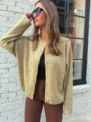 Millie Sweater Cardigan | Olive