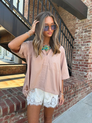 Vita Lace Shorts Cream