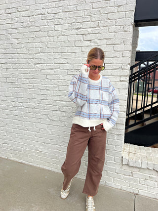 Z Supply | Junction Plaid Sweater Natural
