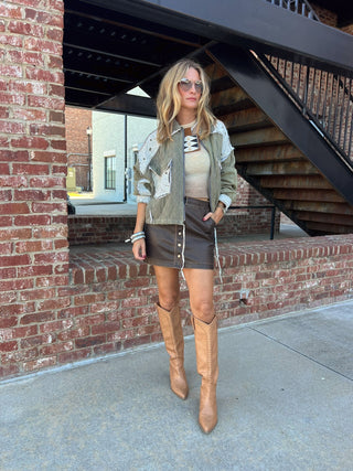 Deluc | Thomas Skirt Chocolate