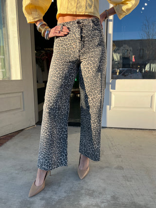 Miou Muse | Wildside Leopard Jeans