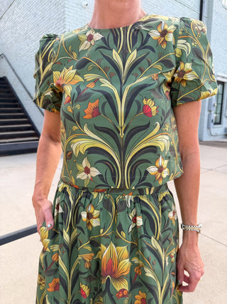 Bethany Floral Set Olive