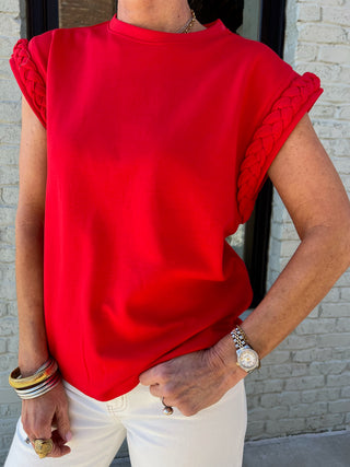 Entro |  So Demure Top Red