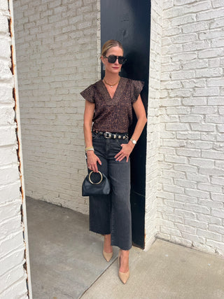 THML | Wild Side Flutter Top