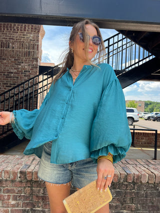 FATE | Lambert Blouse Teal