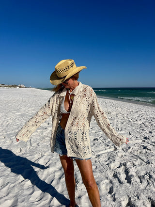POL | Hartley Crochet Weave Tops One Size
