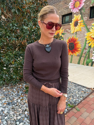 Olivaceous | Georgia Sweater Brown