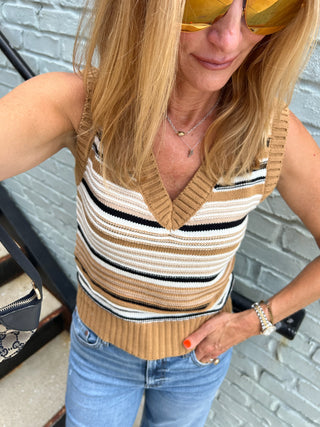 NEEDii | Desert Stripe Sweater Vest