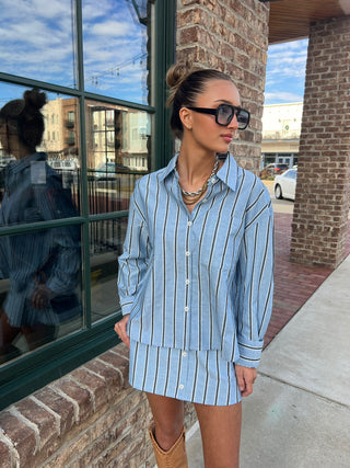 The Ralph Stripe Set Blue