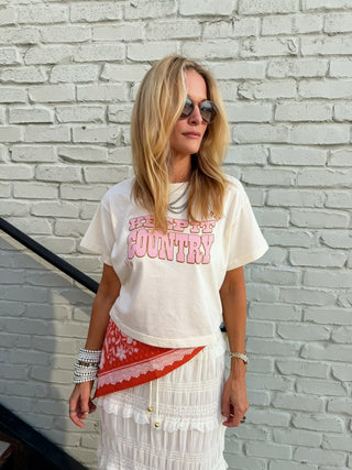 Girl Dangerous | Keep it Country Oversized Crop Tee