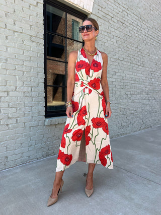 Adelyn Rae | Rosalyn Abstract Rose Dress
