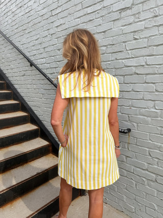 Lemon Squeeze Stripe Dress