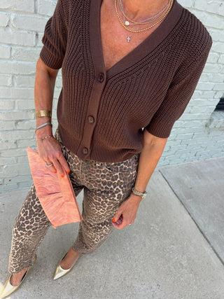 Steve Madden | Janae Cardigan Chocolate