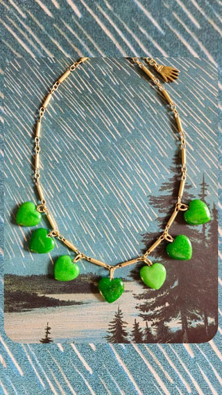 Amulet Brave Design | 7 Stone Heart Necklace