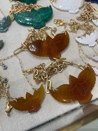 Amulet Brave Design |  Large Stone Thunderbird Necklace